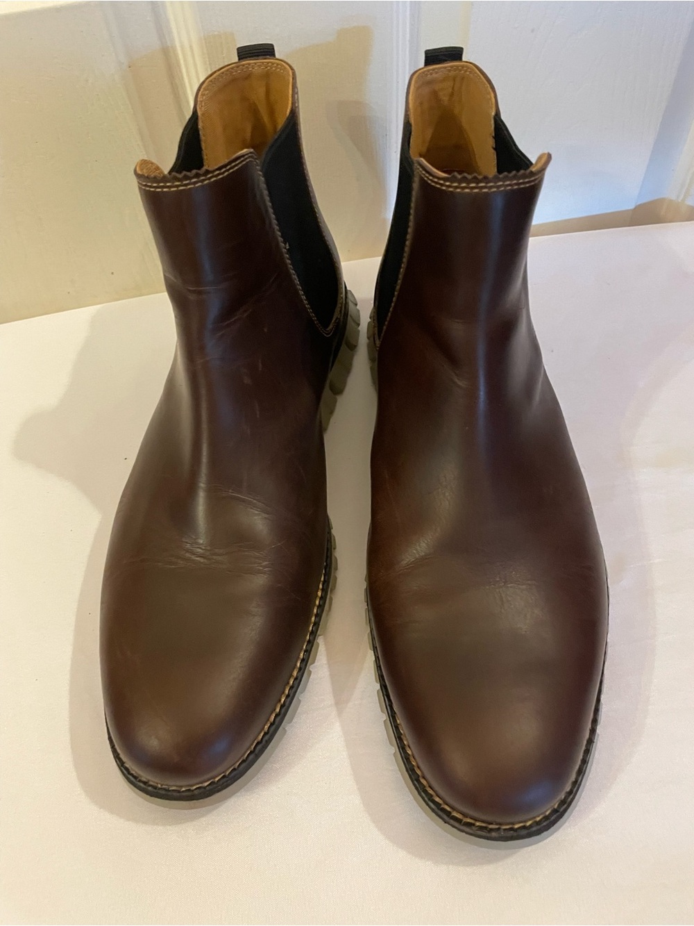 Cole Haan Men's Dark Brown Leather Chukka Boots